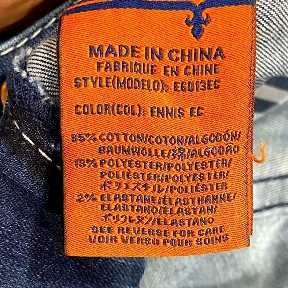 Rock Revival Low Rise Bling Jeans 27x27.5 Distressed Stretch EUC - Picture 8 of 10